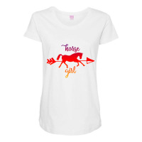 Horse Girl Maternity Scoop Neck T-shirt | Artistshot