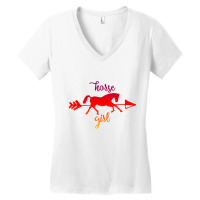 Horse Girl Women's V-neck T-shirt | Artistshot