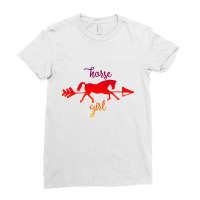 Horse Girl Ladies Fitted T-shirt | Artistshot