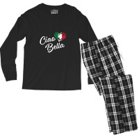 Womens Ciao Bella Italian Hello Beautiful Gift Men's Long Sleeve Pajama Set | Artistshot