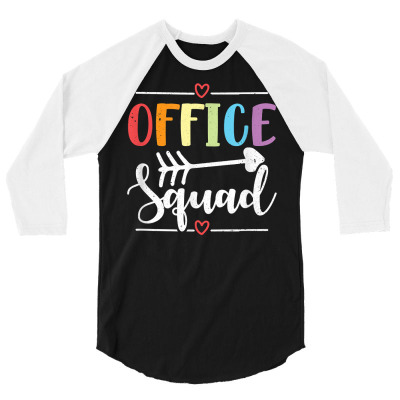 Office Squad School Secretary Administrative Assistant T Shirt 3/4 Sleeve Shirt Designed By Carsynnbastardi1