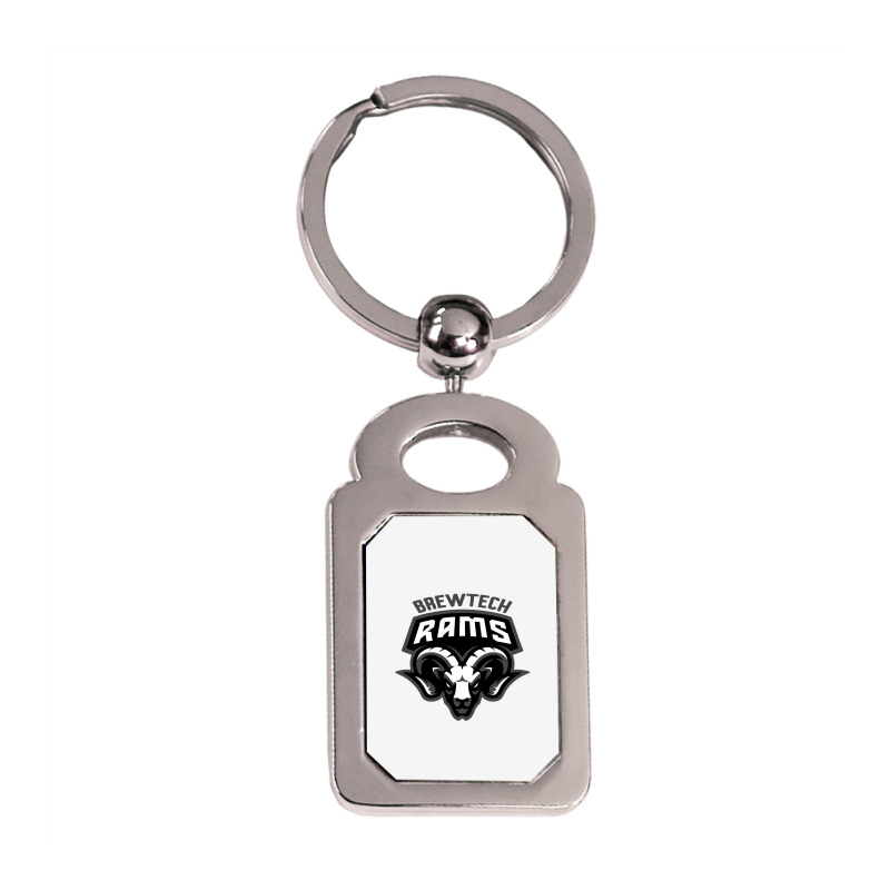 Brewbaker Technology Magnet High School Silver Rectangle Keychain | Artistshot