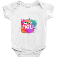 Happy Holi Color India Hindu Happy Holi Baby Bodysuit | Artistshot