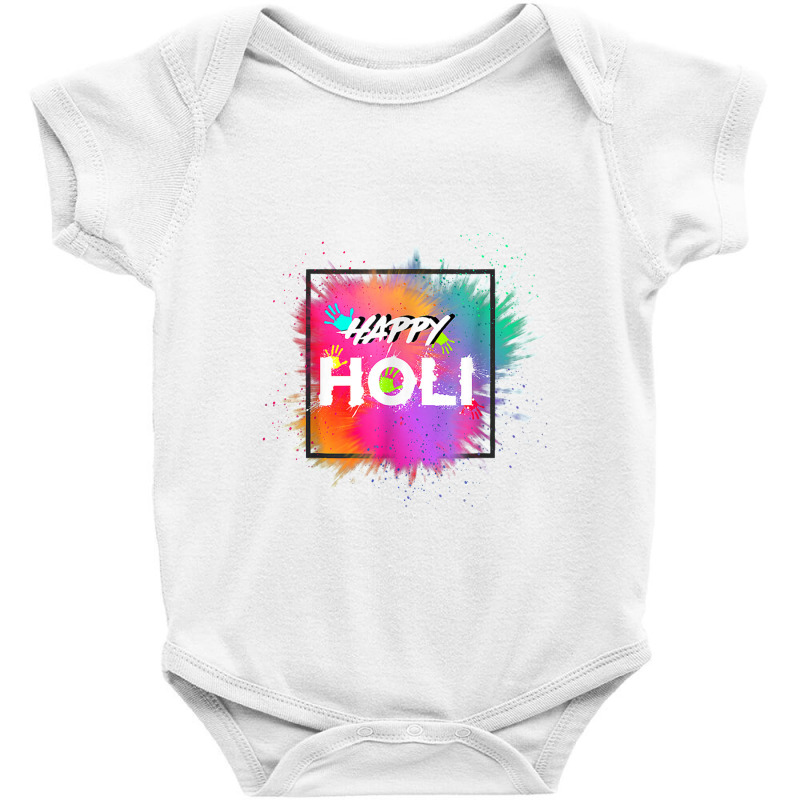 Happy Holi Color India Hindu Happy Holi Baby Bodysuit | Artistshot