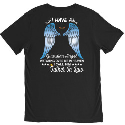 My Father In Law Is My Guardian Angel V-Neck Tee | Artistshot