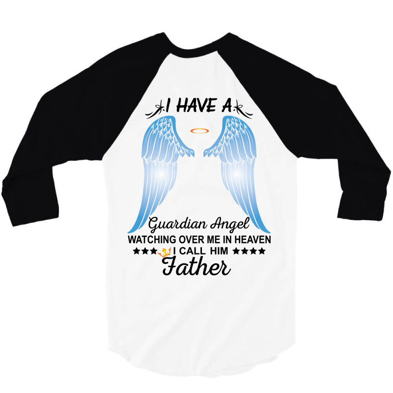 My Father Is My Guardian Angel 3/4 Sleeve Shirt by SabriAcar | Artistshot