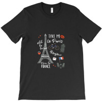 Womens Paris Shirt Eiffel Tower French Gift France Quote Travel T-shirt | Artistshot