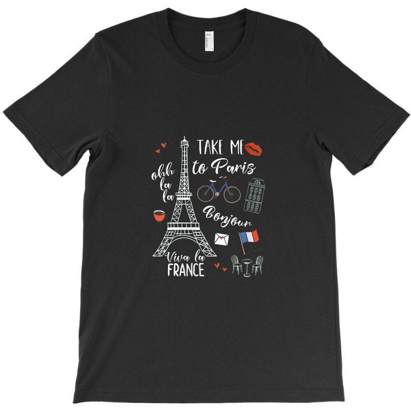 Womens Paris Shirt Eiffel Tower French Gift France Quote Travel T-shirt | Artistshot