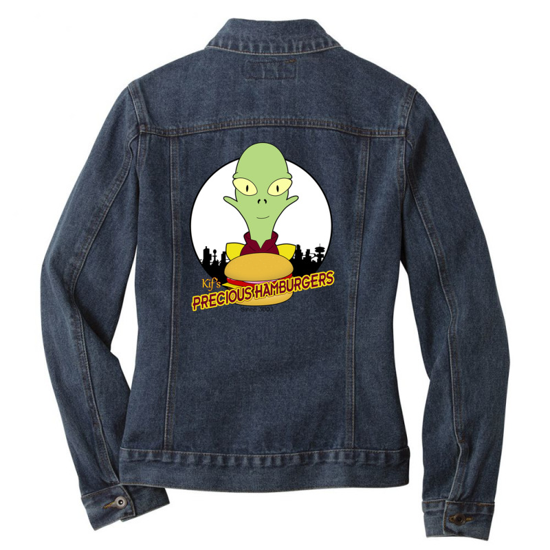 Precious Hamburgers Ladies Denim Jacket by dransa | Artistshot