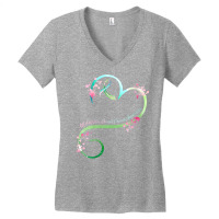 Womens Metastatic Breast Cancer Awareness Heart Gifts V Neck T Shirt Women's V-neck T-shirt | Artistshot