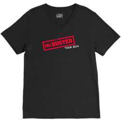 mcbusted tour 2014 hooded top busted V-Neck Tee | Artistshot