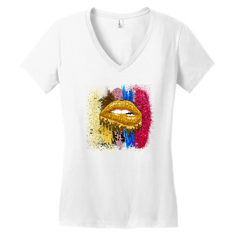 Lips Women's V-neck T-shirt | Artistshot