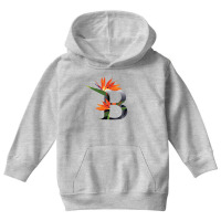 Floral Initial Letter B Youth Hoodie | Artistshot