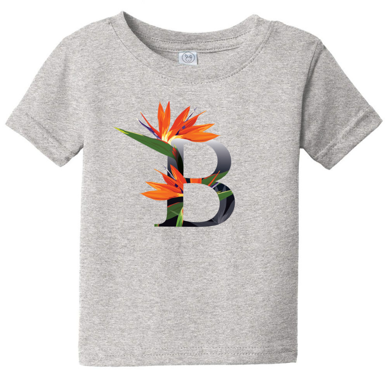 Floral Initial Letter B Baby Tee by coşkun | Artistshot