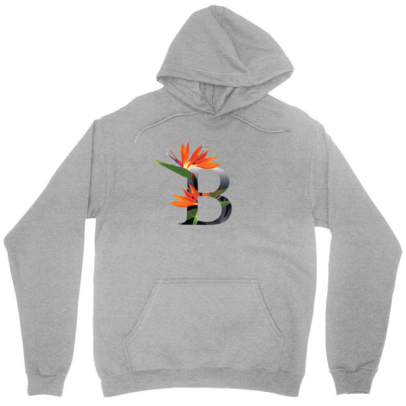 Floral Initial Letter B Unisex Hoodie by coşkun | Artistshot