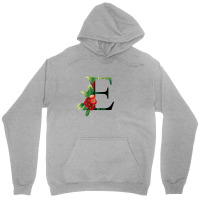 Floral Initial Letter E Unisex Hoodie | Artistshot