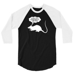 rat funny geek nerd scientific experiments are fun 3/4 Sleeve Shirt | Artistshot