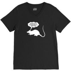 rat funny geek nerd scientific experiments are fun V-Neck Tee | Artistshot