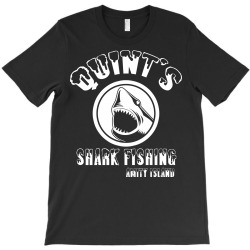 quints shark fishing amity island T-Shirt | Artistshot