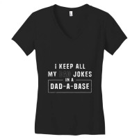 Programmer Father Database Geek Daddy Nerd Dad Jokes Women's V-neck T-shirt | Artistshot