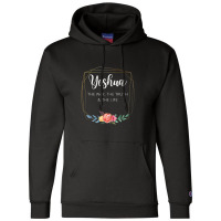 Yeshua Jesus The Way Truth Life Christian Faith Scripture Champion Hoodie | Artistshot