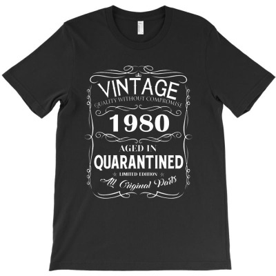 Birthday Gift Vintage 1980 Limited Edition T-shirt Designed By Sahid Maulana