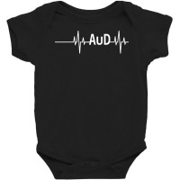 Audiologist Aud Heartbeat Doctor Of Audiology Pullover Hoodie Baby Bodysuit | Artistshot