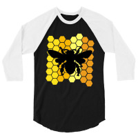 Honey Bee Honeycomb 3/4 Sleeve Shirt | Artistshot