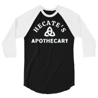 Triple Moon Goddess Hecate Tarot Card Wiccan Pagan Witch T Shirt 3/4 Sleeve Shirt | Artistshot