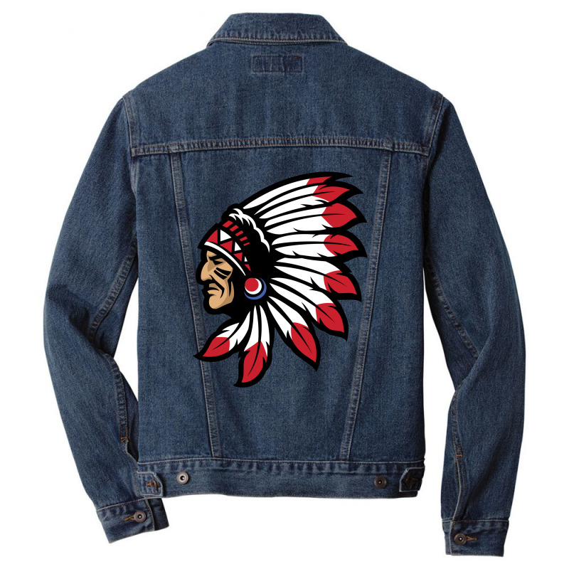 Tribal American Indian Men Denim Jacket | Artistshot