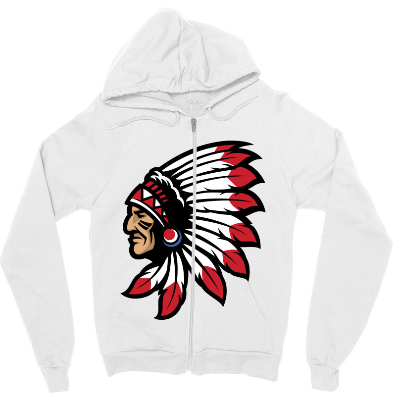 Tribal American Indian Zipper Hoodie | Artistshot