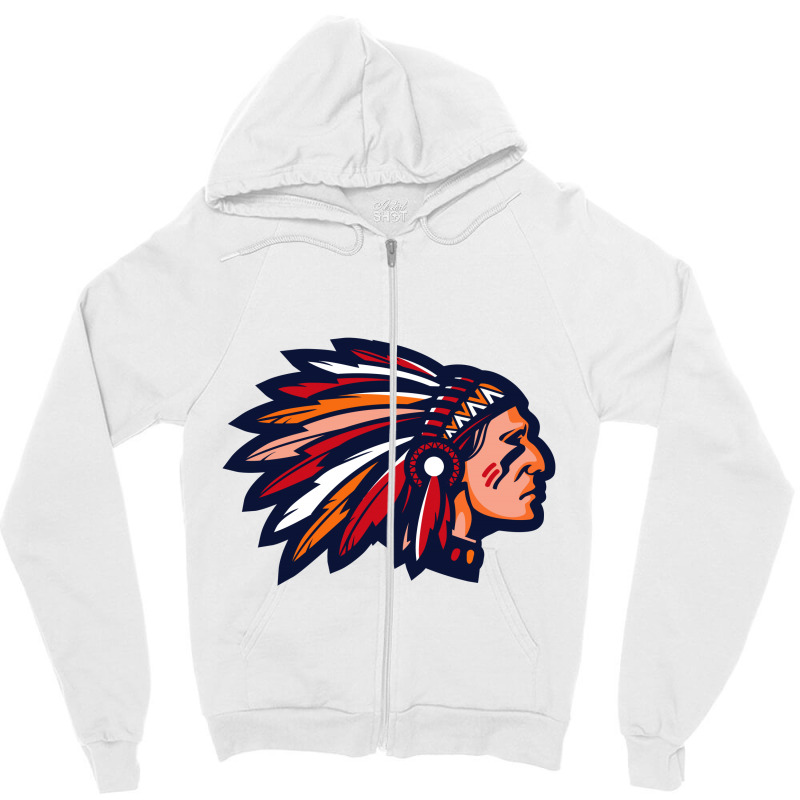 Tribal American Indian Zipper Hoodie | Artistshot