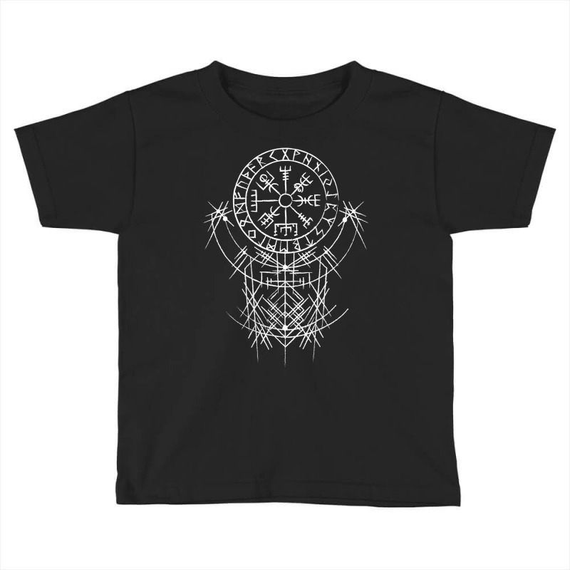 Vegvísir Viking Compass (on Back)   Vegvisir Vikings T Shirt Toddler T-shirt by ayedencoplon | Artistshot