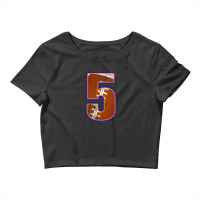 American Football Player Number Five Crop Top | Artistshot