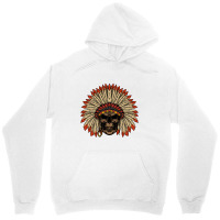 Skull American Indian Unisex Hoodie | Artistshot