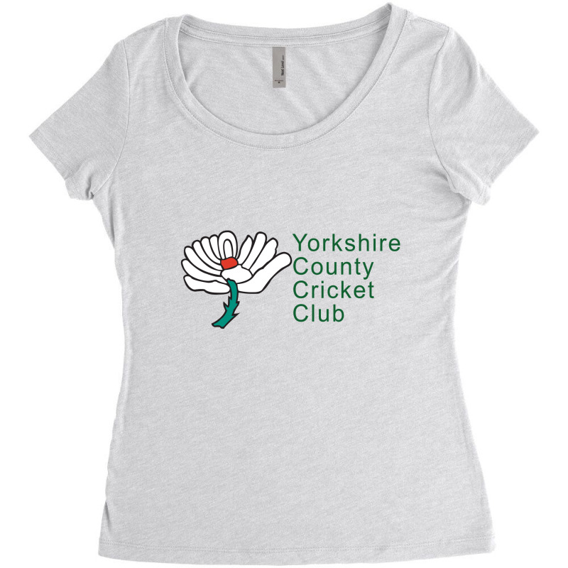 Yorksh Recoun Ty Cricket Club Women's Triblend Scoop T-shirt by Reresina | Artistshot