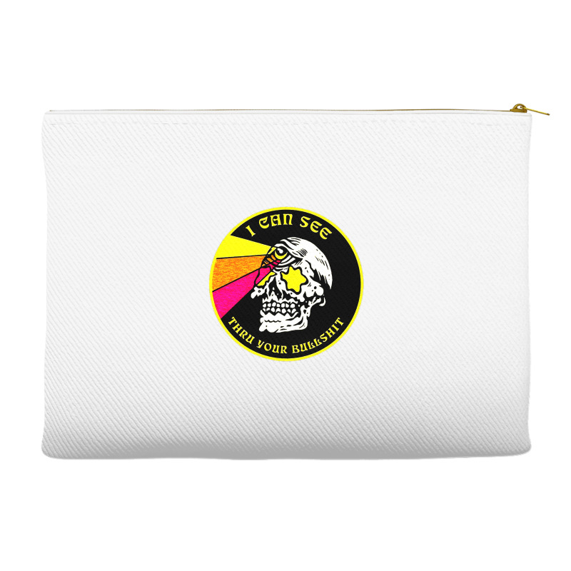 Skull Pop Art Accessory Pouches by zig street | Artistshot