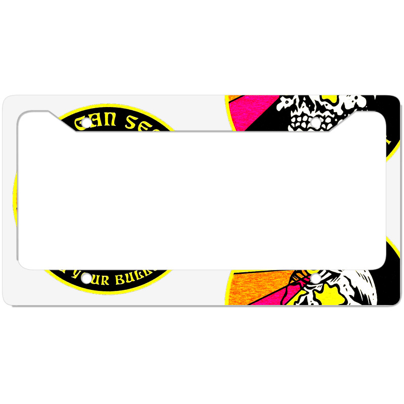 Skull Pop Art License Plate Frame by zig street | Artistshot