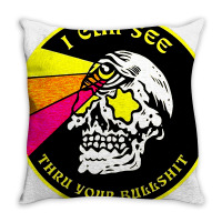 Skull Pop Art Throw Pillow | Artistshot