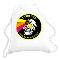 Skull Pop Art Drawstring Bags | Artistshot