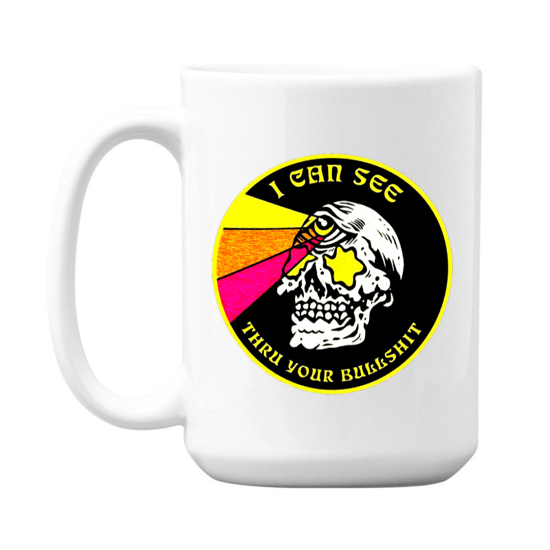 Skull Pop Art 15 Oz Coffee Mug by zig street | Artistshot