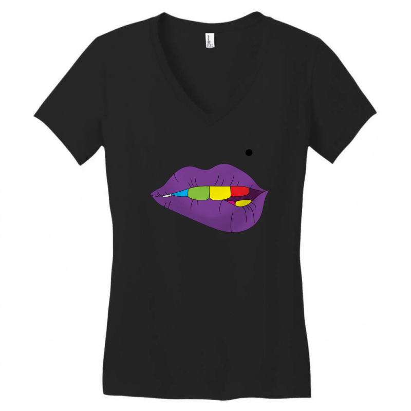 Lip Women's V-neck T-shirt | Artistshot