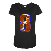 American Football Player Number Eight Maternity Scoop Neck T-shirt | Artistshot