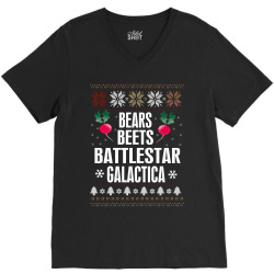 Bears Beets Battlestar Galactica V-Neck Tee | Artistshot
