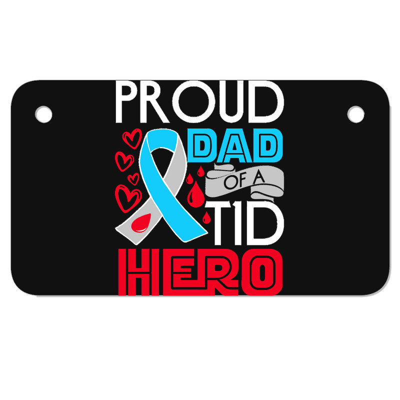 Type 1 Diabetes Awareness T  Shirt Type 1 Diabetes Awareness Proud Dad Motorcycle License Plate by adolphsteuber754 | Artistshot