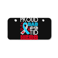 Type 1 Diabetes Awareness T  Shirt Type 1 Diabetes Awareness Proud Dad Bicycle License Plate | Artistshot