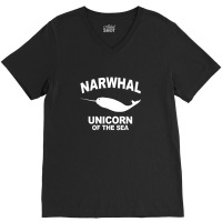 Narwhal Unicorn Of The Sea V-neck Tee | Artistshot