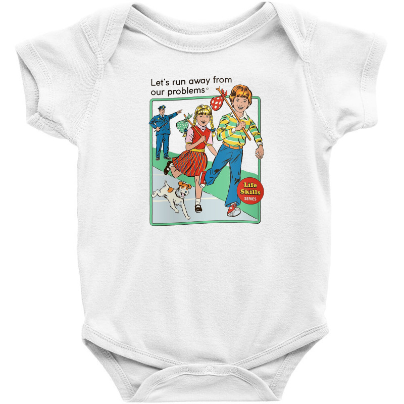 Let's Run Away Baby Bodysuit by Brandy | Artistshot