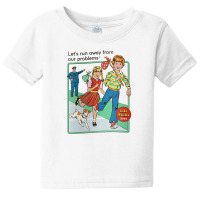 Let's Run Away Baby Tee | Artistshot