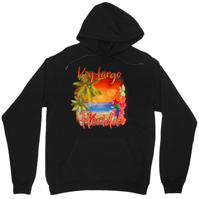 Key Largo Florida T  Shirt Key Largo Florida Keys Tropical Beach Sunse Unisex Hoodie by shiftkraft | Artistshot